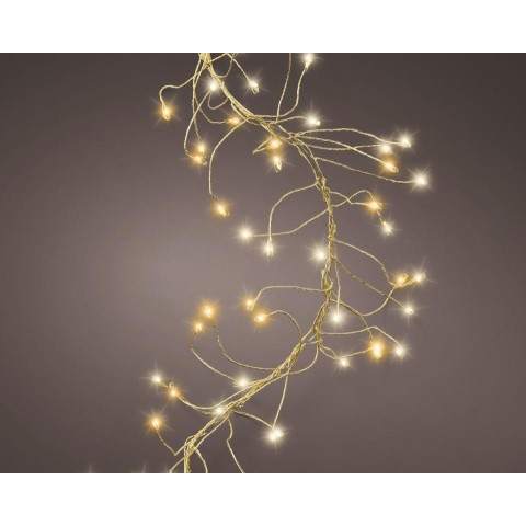 LUCI GRAPPOLO 960 LED FILO ORO L.600CM